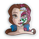 Day of the Dead Bookish Princess Sticker (#620) - Artistic Flavorz