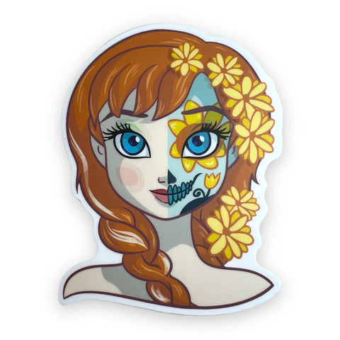 Day of the Dead Cold Princess Sticker (#628) - Artistic Flavorz