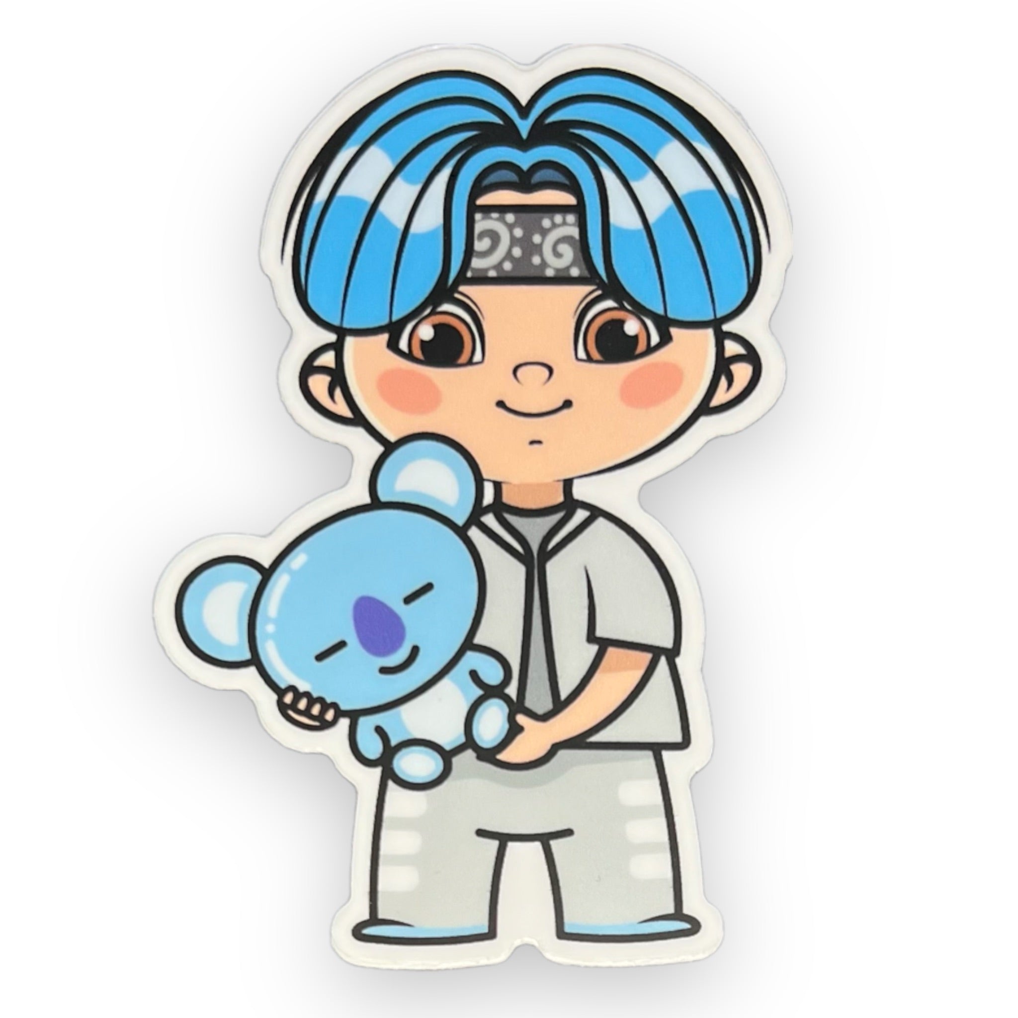 Kpop Boy Band Blue Koala Sticker (#508) - Artistic Flavorz