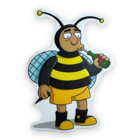 Latin Bumblebee Guy Sticker (#642) - Artistic Flavorz