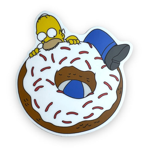 Funny Donut Dad Sticker (#646) - Artistic Flavorz