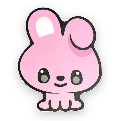 Boy Band Pink Bunny Sticker (#654) - Artistic Flavorz