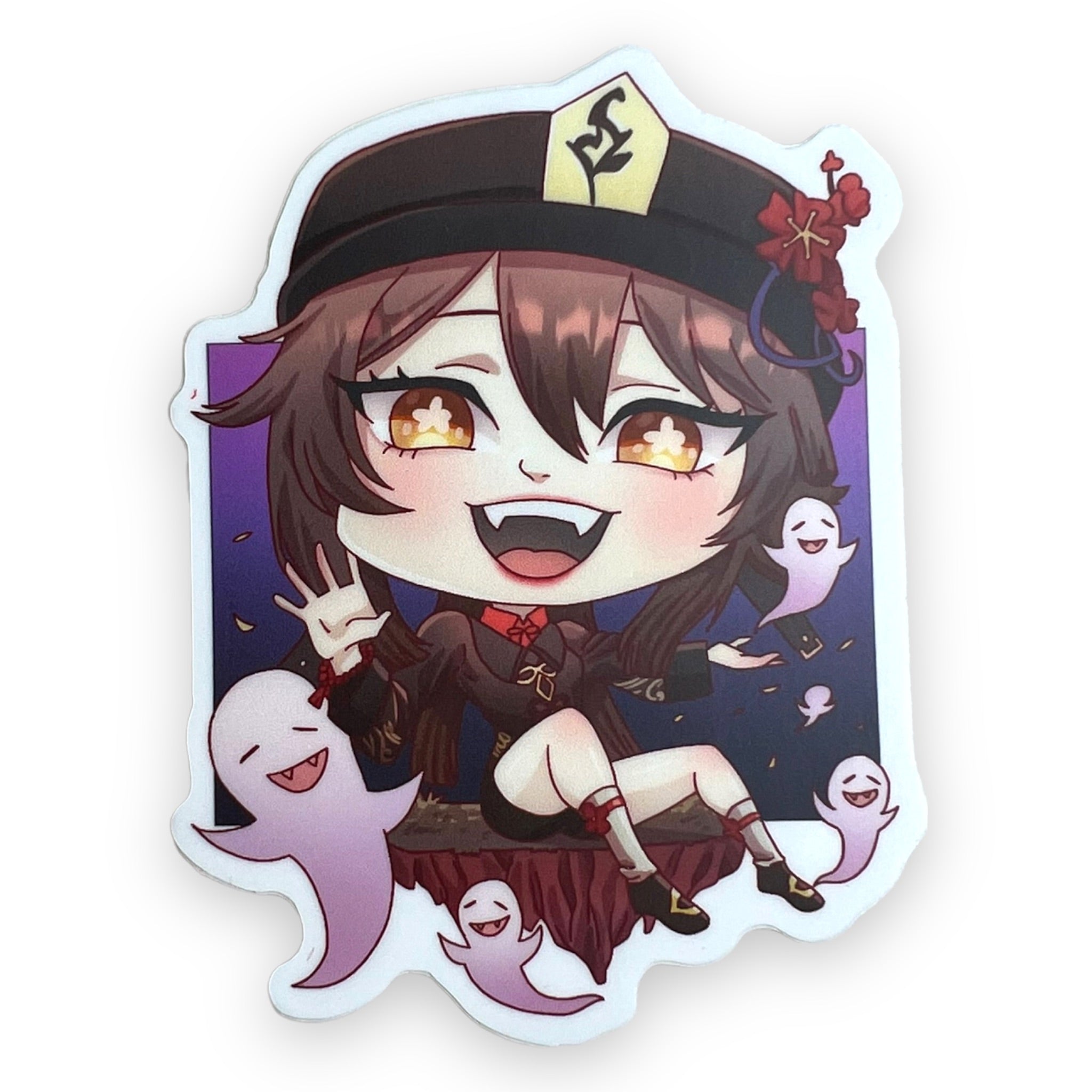 Genshin Hu Tao Sticker (#829) - Artistic Flavorz