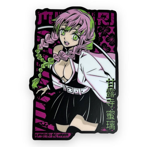 Pink Green Hair Poster DS Sticker (#713) - Artistic Flavorz
