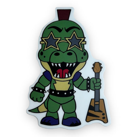 Fnaf Green Alligator Sticker (#571) - Artistic Flavorz