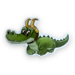 Mischievous Alligator god Sticker (#665) - Artistic Flavorz