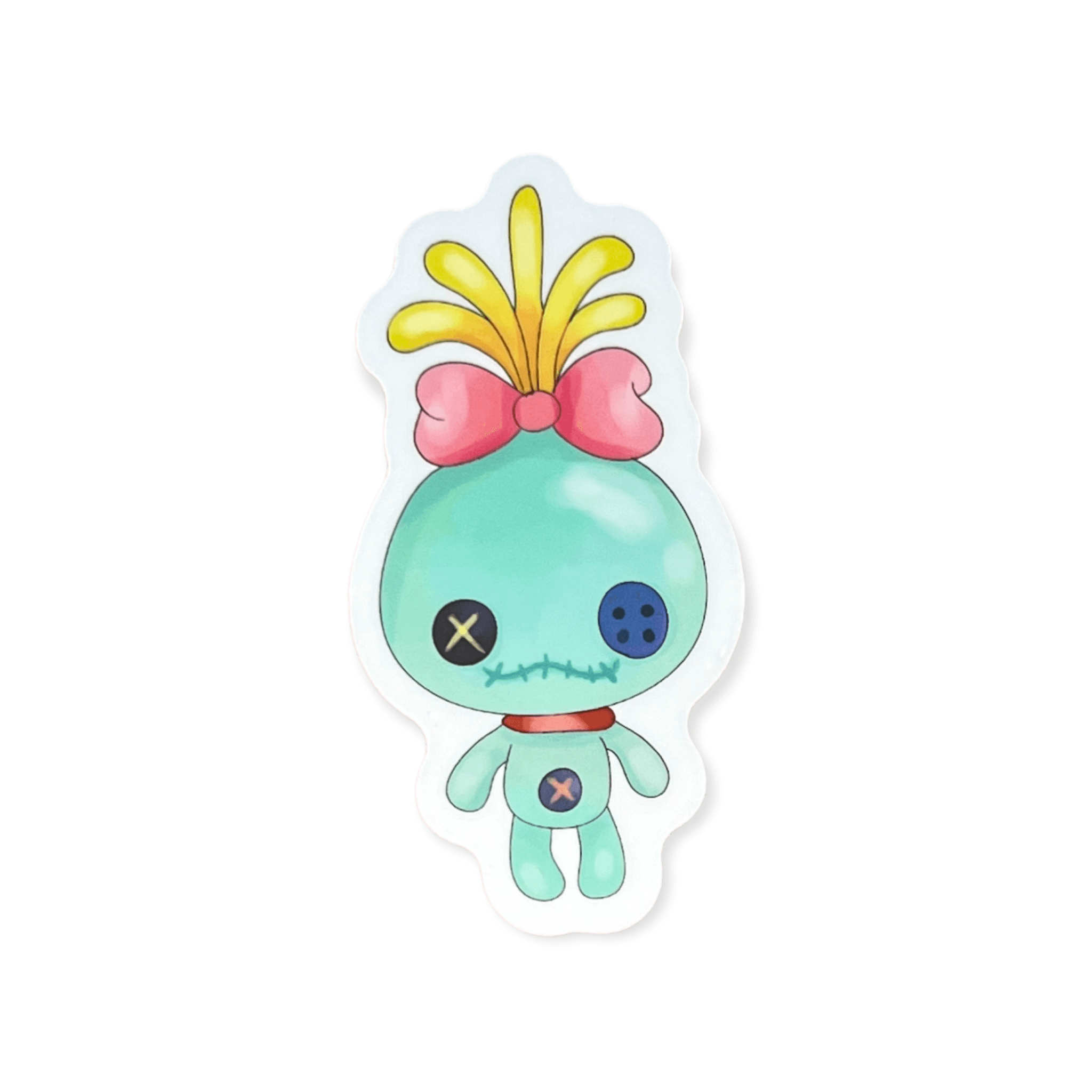 Aloha Handmade Doll Sticker (#488) - Artistic Flavorz