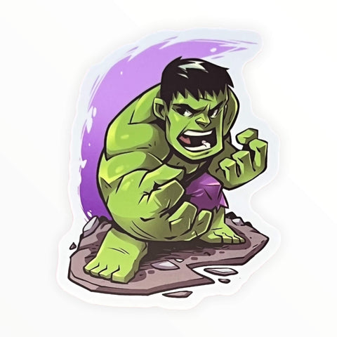 Angry Green Guy Sticker (#376)