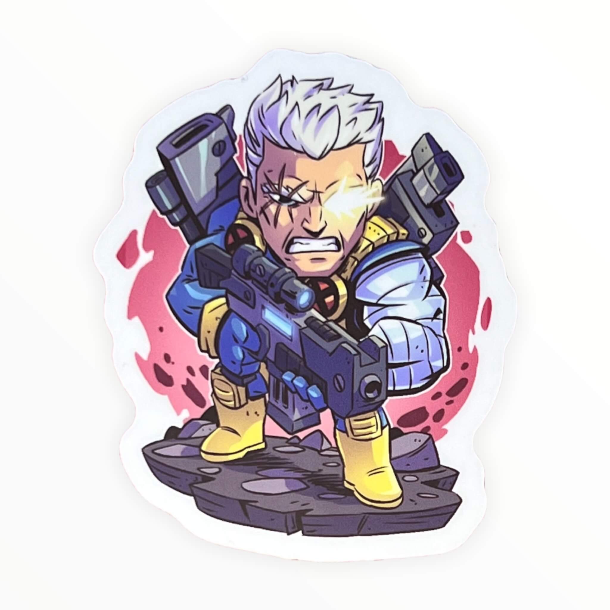 Angry Man from the Future Sticker (#339) – Artistic Flavorz