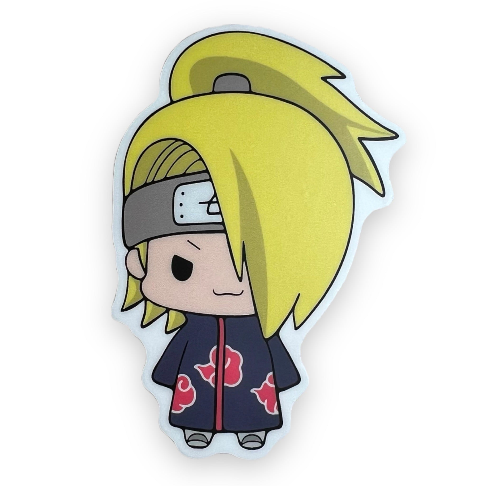 Chibi Long Hair Blonde Fighter Sticker (#698) - Artistic Flavorz