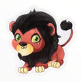 Baby Lion Sticker (#222) - Artistic Flavorz