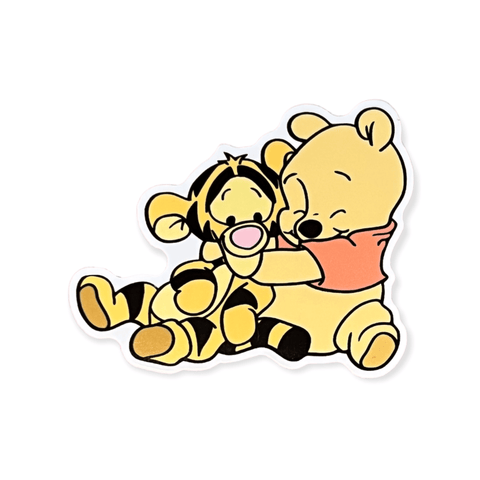 Bear and Tiger Friends Sticker (#493) - Artistic Flavorz