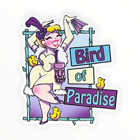 Bird of Paradise Dapper Doll Sticker (#74) - Artistic Flavorz