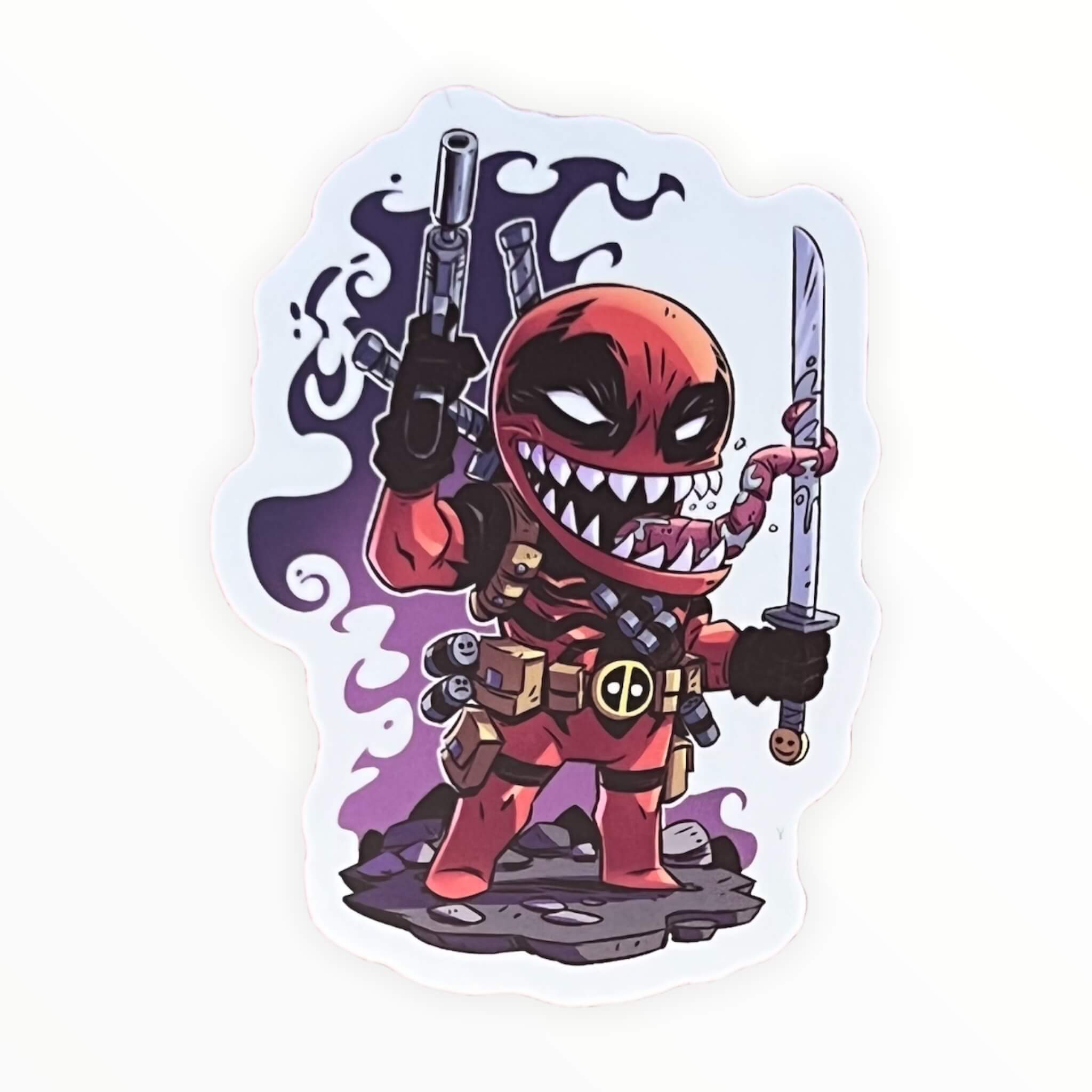 Black Alien Goo Chimichanga Sticker (#347) - Artistic Flavorz