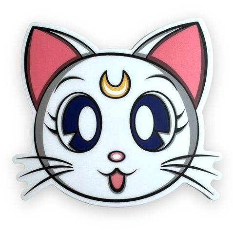 White Sailor Kitty Sticker (#129)
