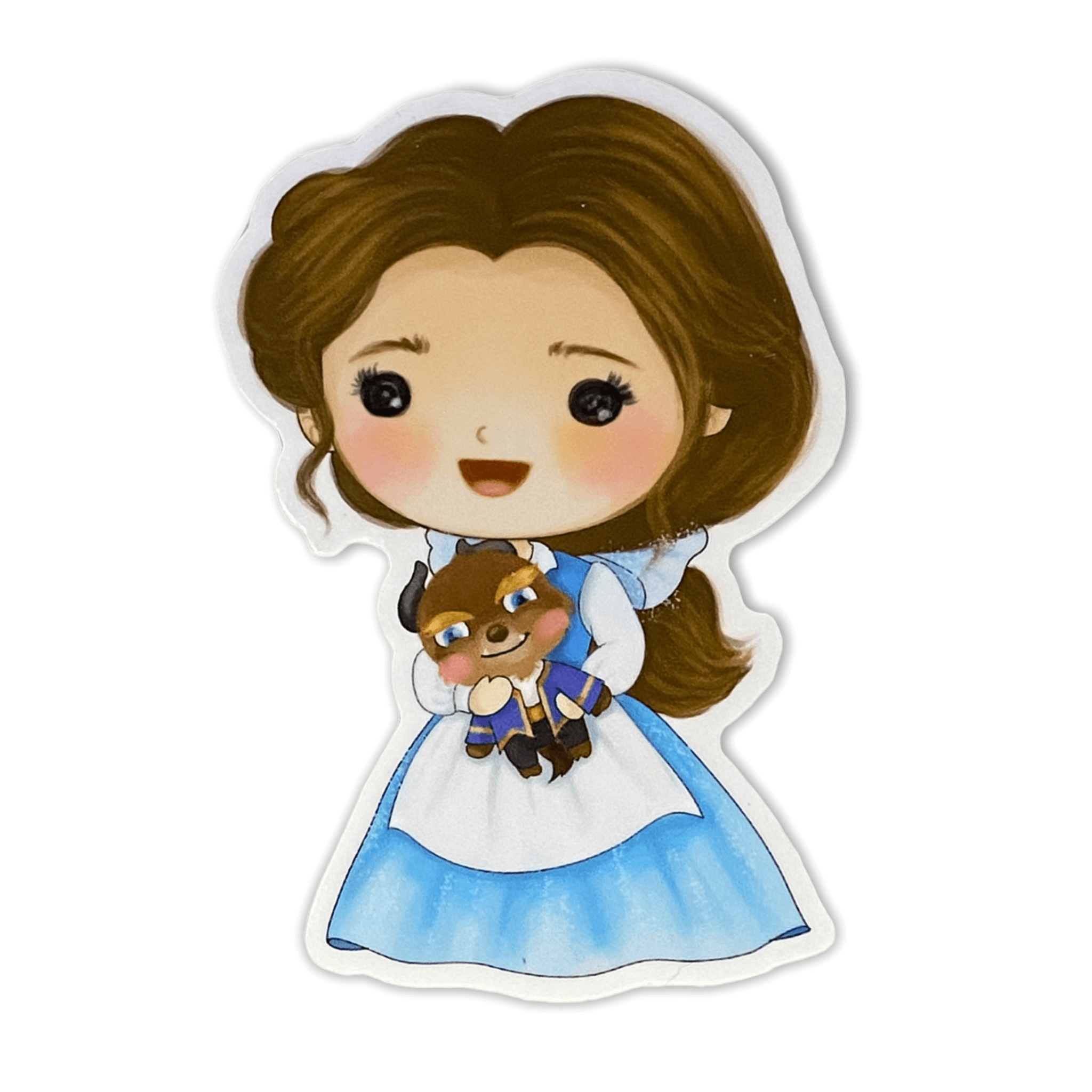 Chibi Bookish Princess Sticker (#239) - Artistic Flavorz