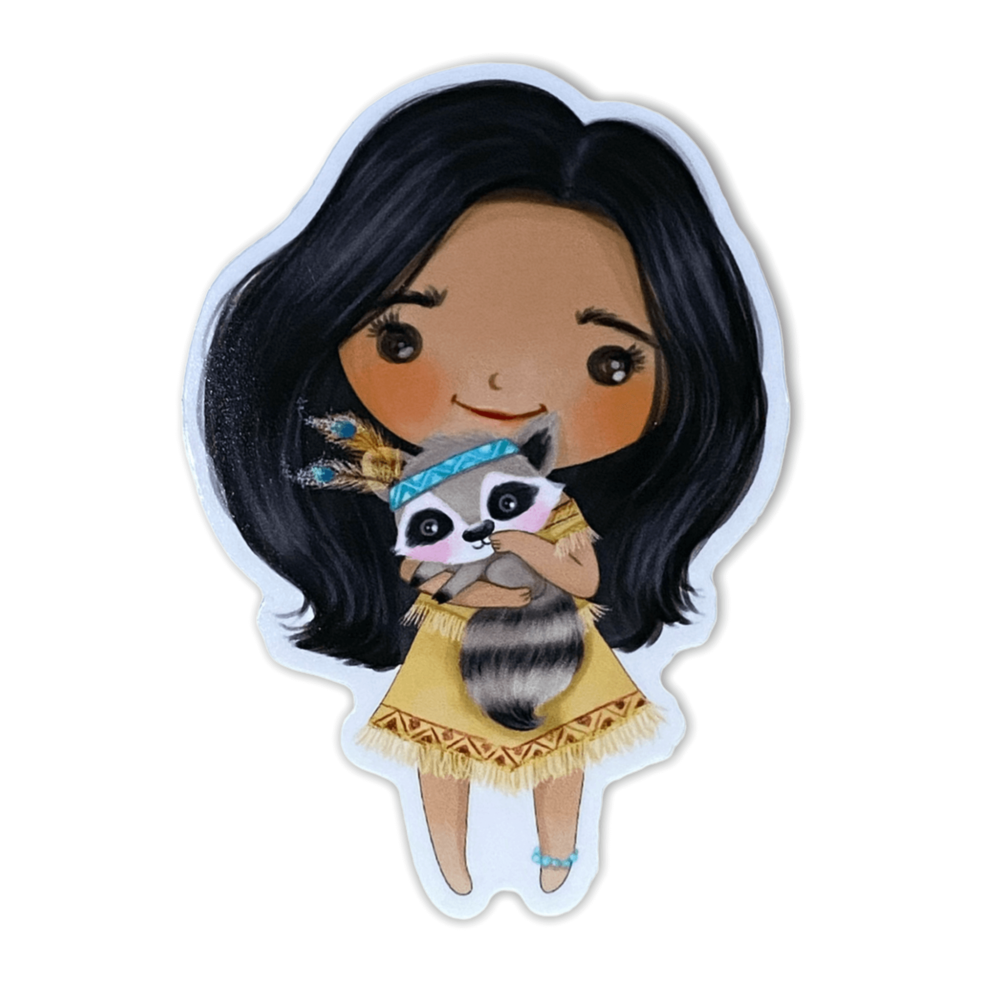 Chibi Colors of the Wind Princess Sticker (#228) - Artistic Flavorz