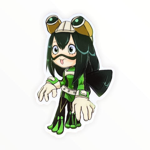 Chibi Frog Girl MHA Sticker (#452) - Artistic Flavorz