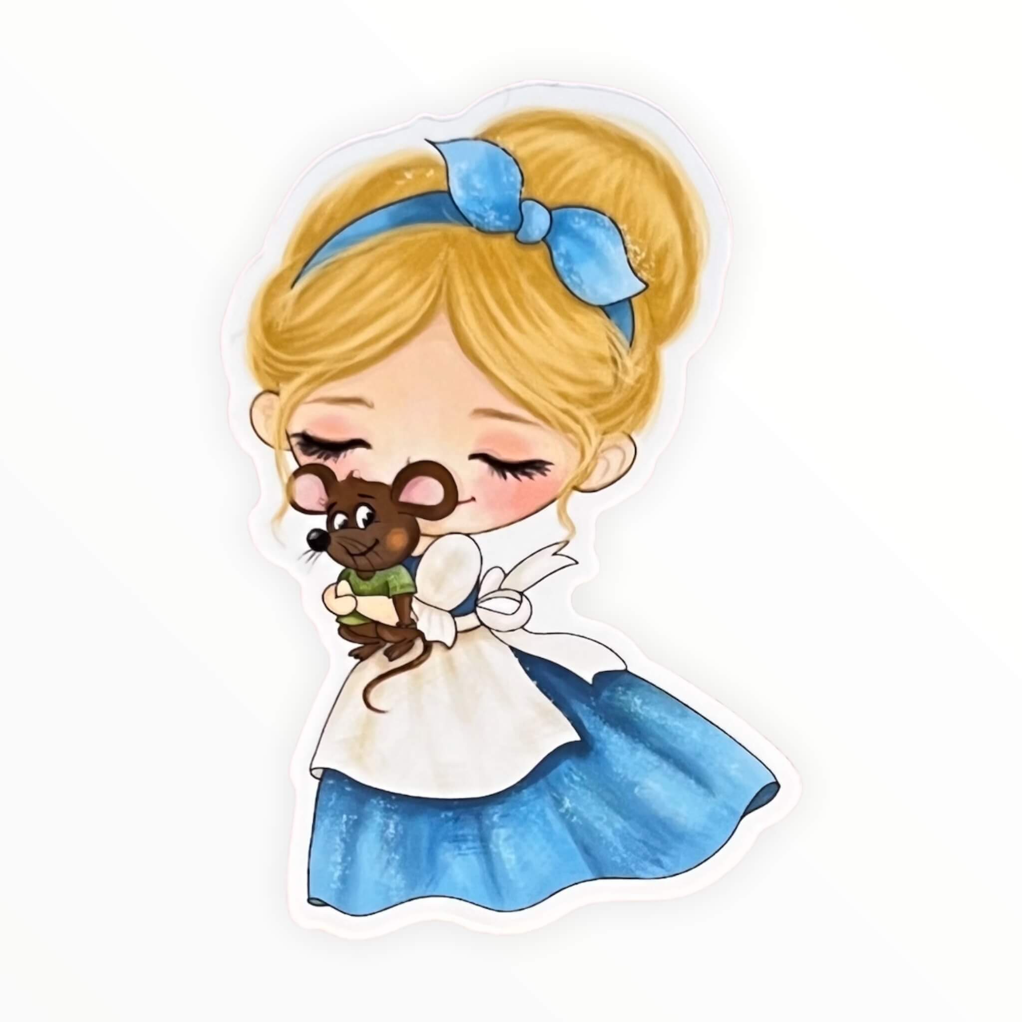 Chibi Glass Slipper Princess Sticker (#225) - Artistic Flavorz