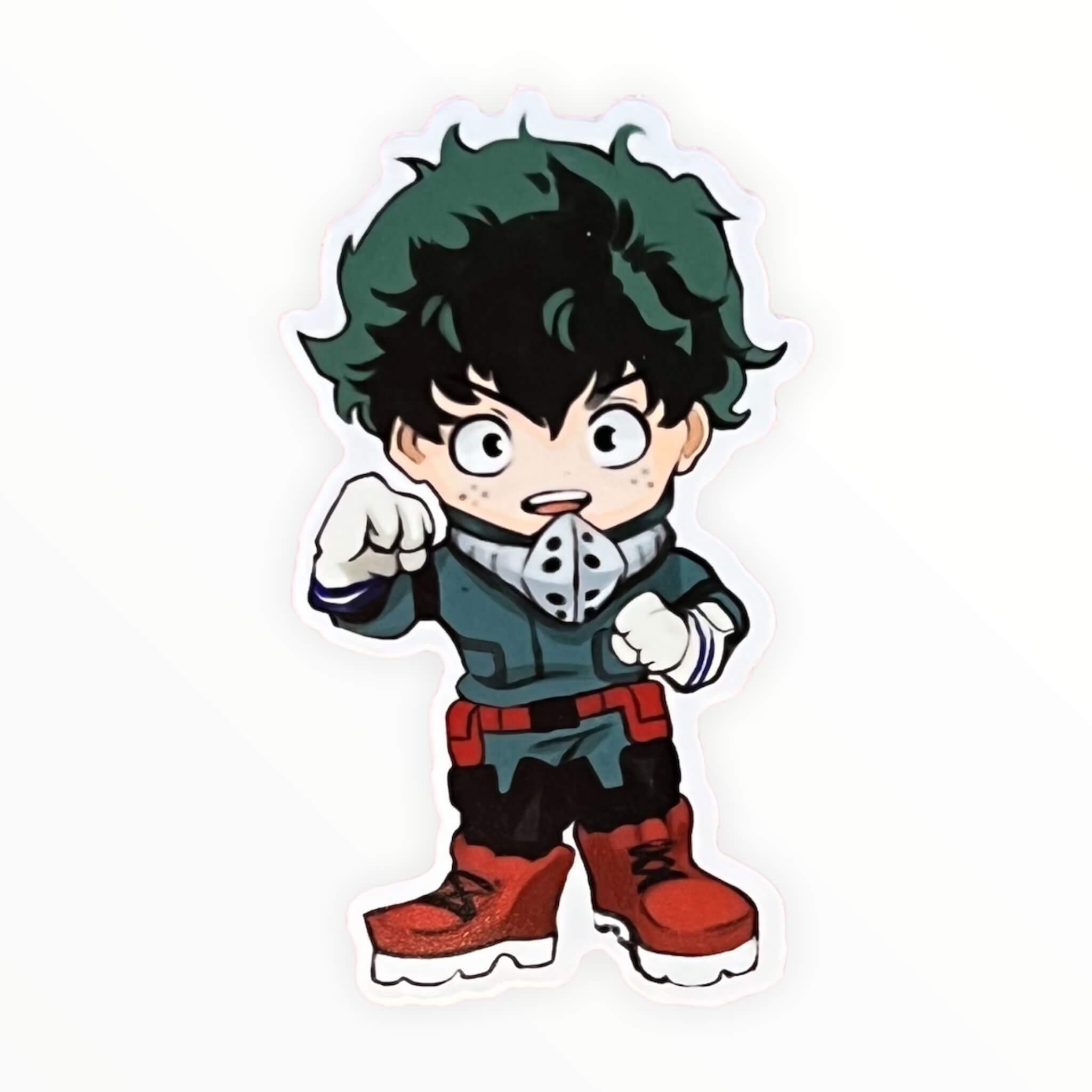 Chibi Green Hair MHA Sticker (#450) - Artistic Flavorz