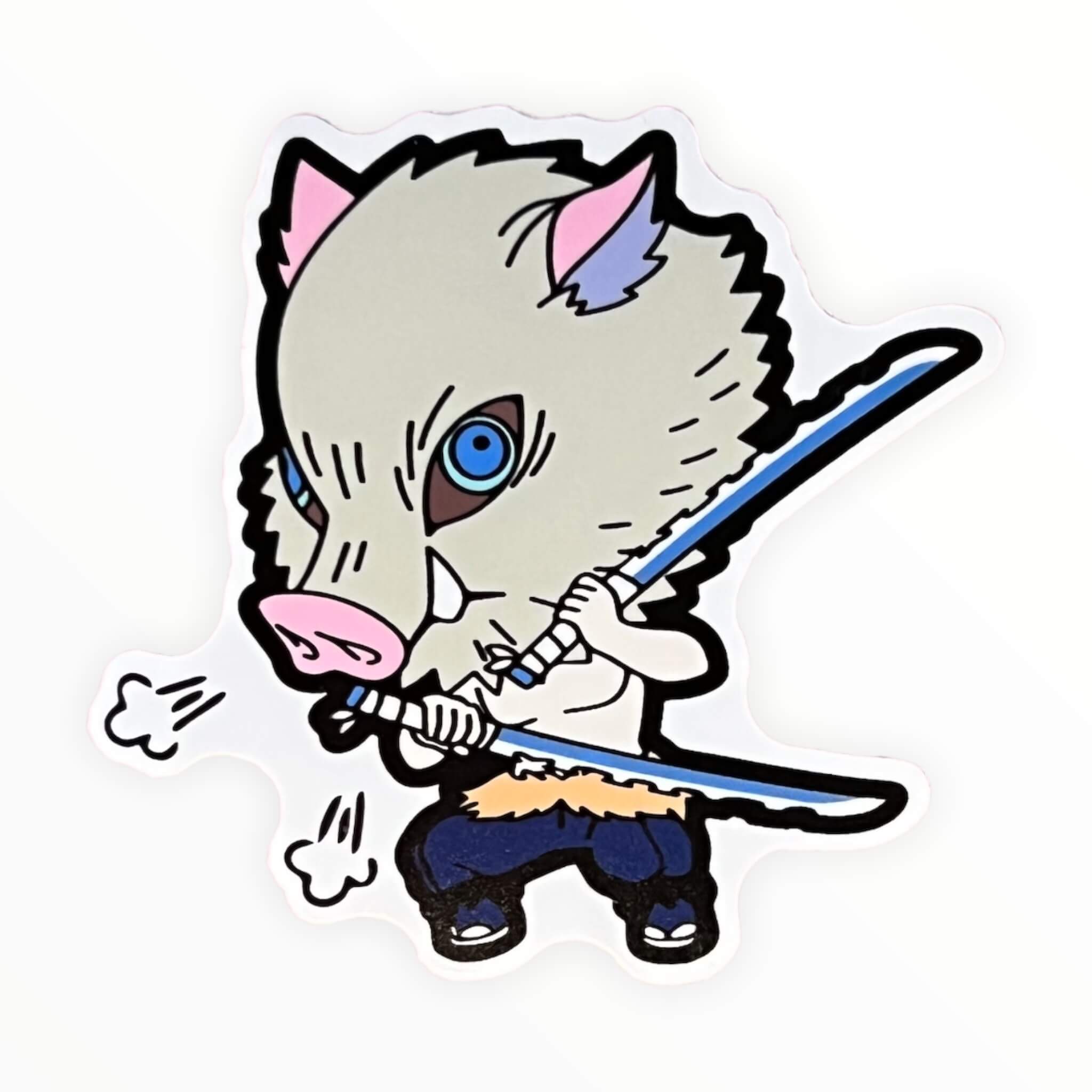 Chibi Pig Face DS Sticker (#443) - Artistic Flavorz