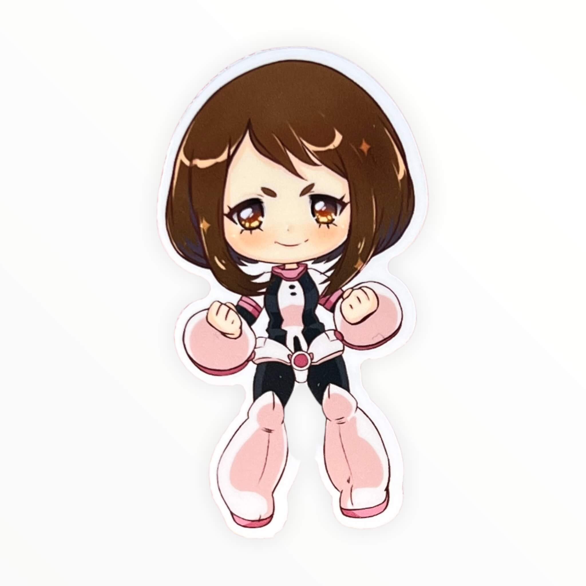 Chibi Pink Girl MHA Sticker (#451) - Artistic Flavorz