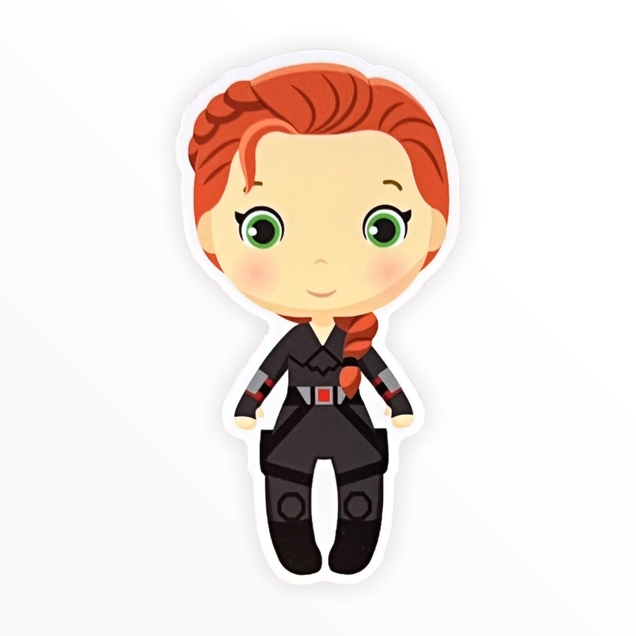 Chibi Redhead Assassin Sticker (#385) - Artistic Flavorz