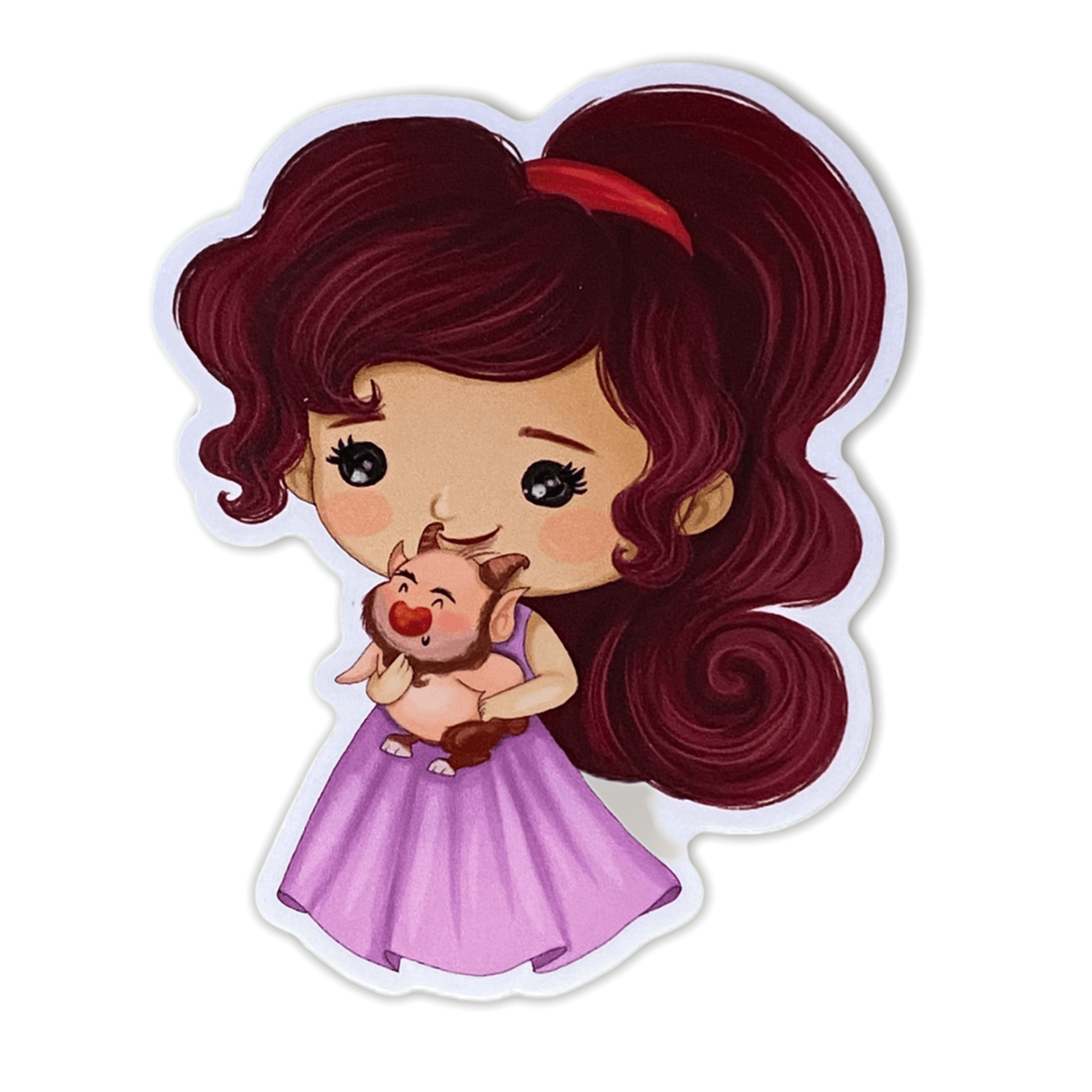 Chibi Strong Princess Sticker (#229) - Artistic Flavorz