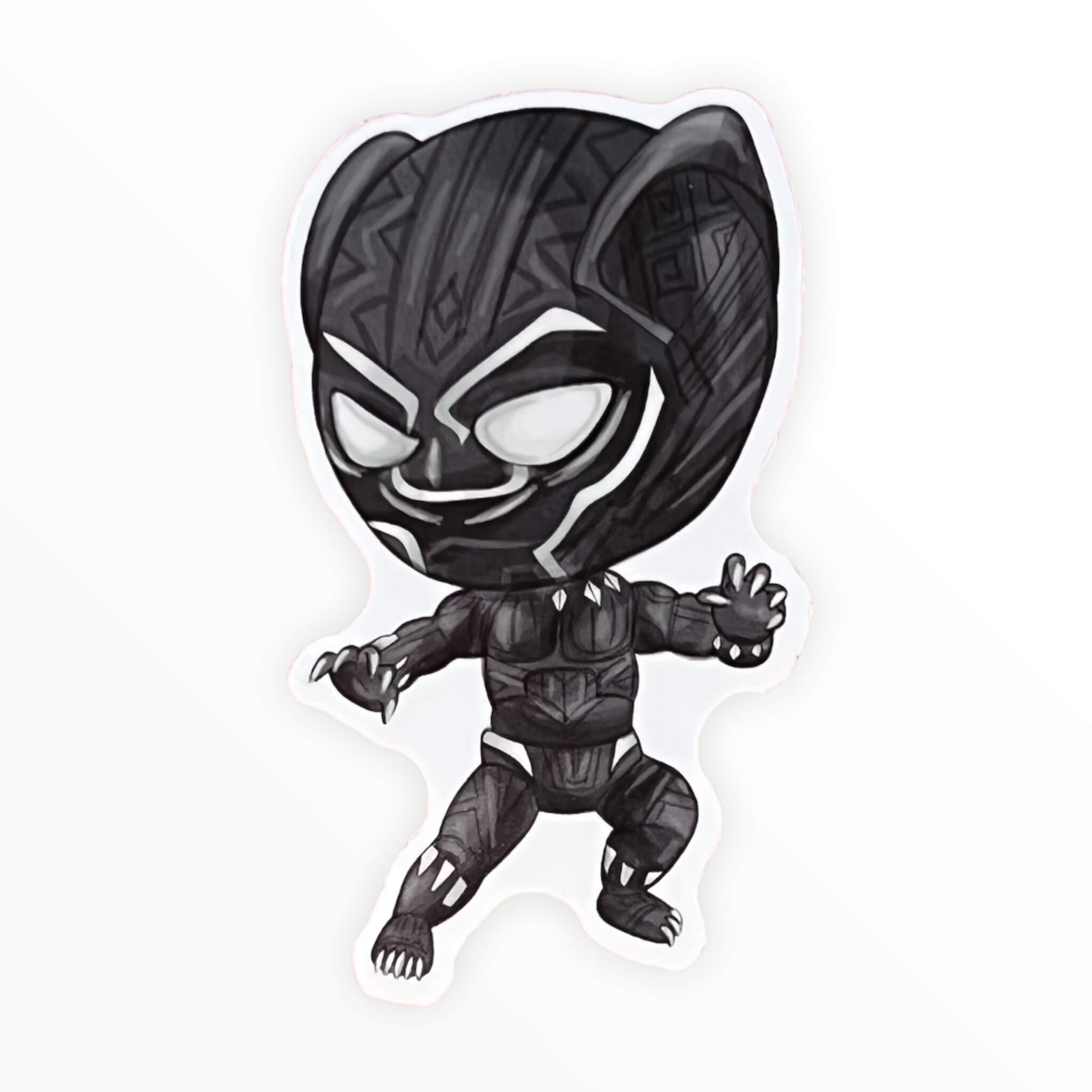 Chibi Wakanda Forever Sticker (#384) - Artistic Flavorz