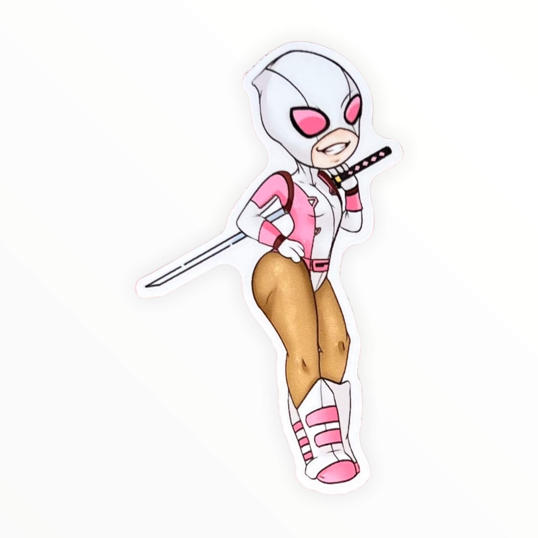 Chibi Web Swinger Chimichanga Sticker (#386) - Artistic Flavorz