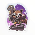 Crazy Raccoon Sticker (#353) - Artistic Flavorz