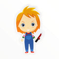 Creepy Cute Doll Sticker (#431) - Artistic Flavorz