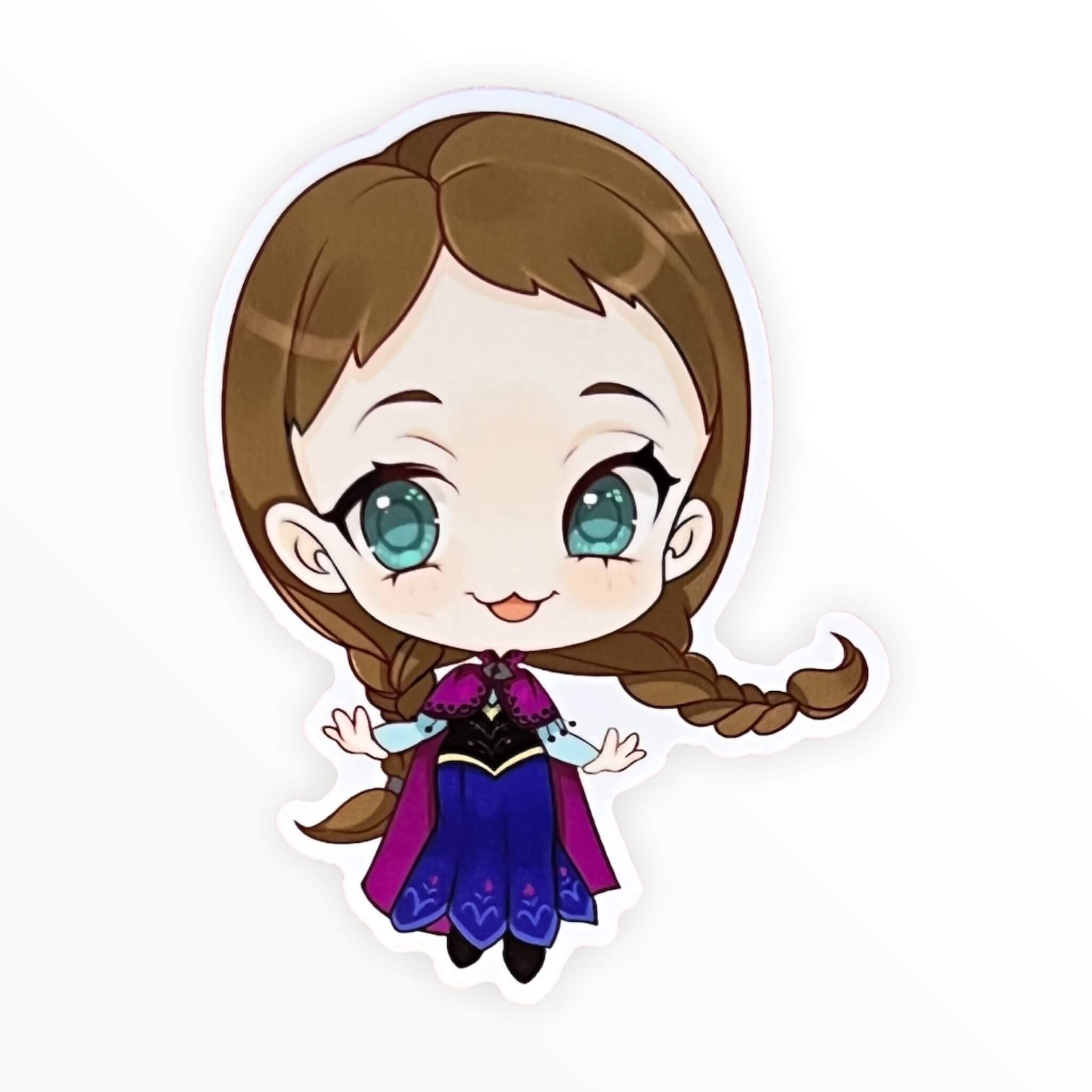 Cute Cold Princess Sticker (#418) - Artistic Flavorz