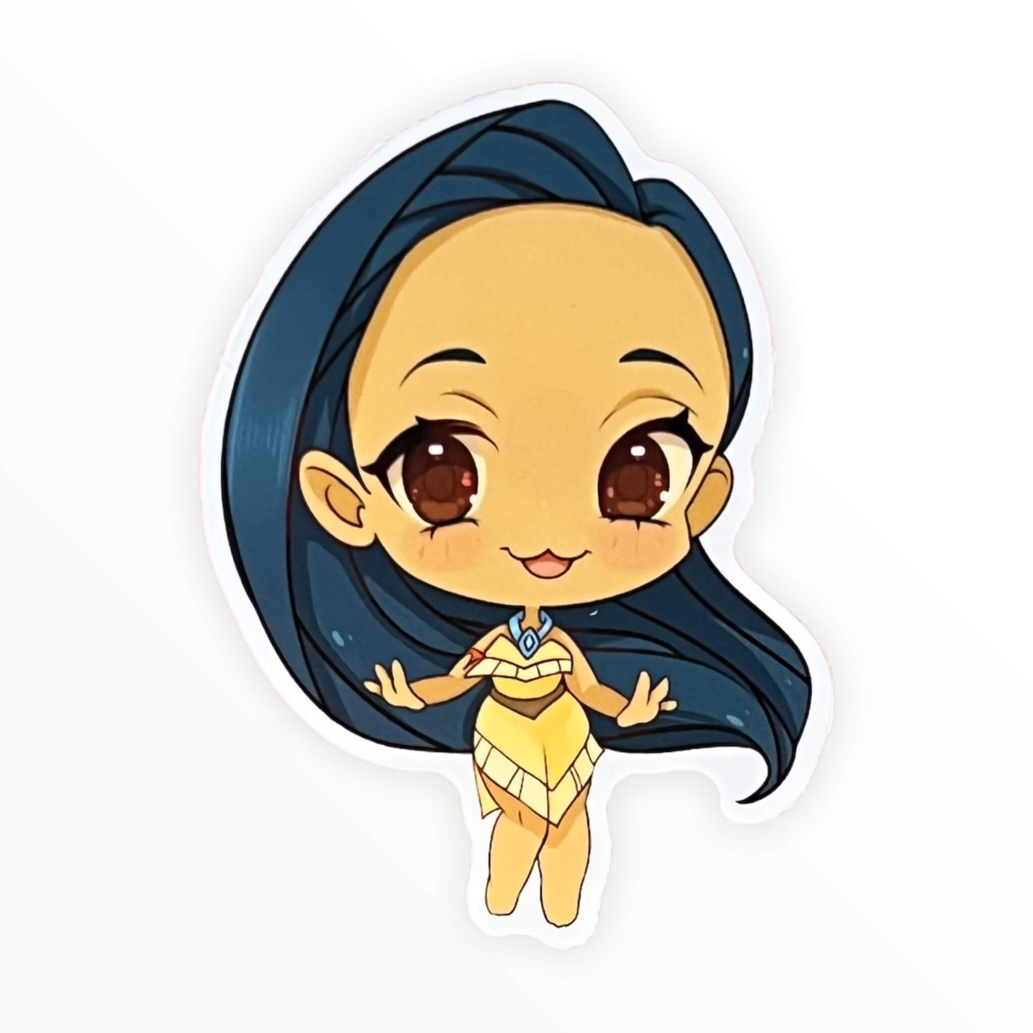 Cute Colors of the Wind Princess Sticker (#405) - Artistic Flavorz