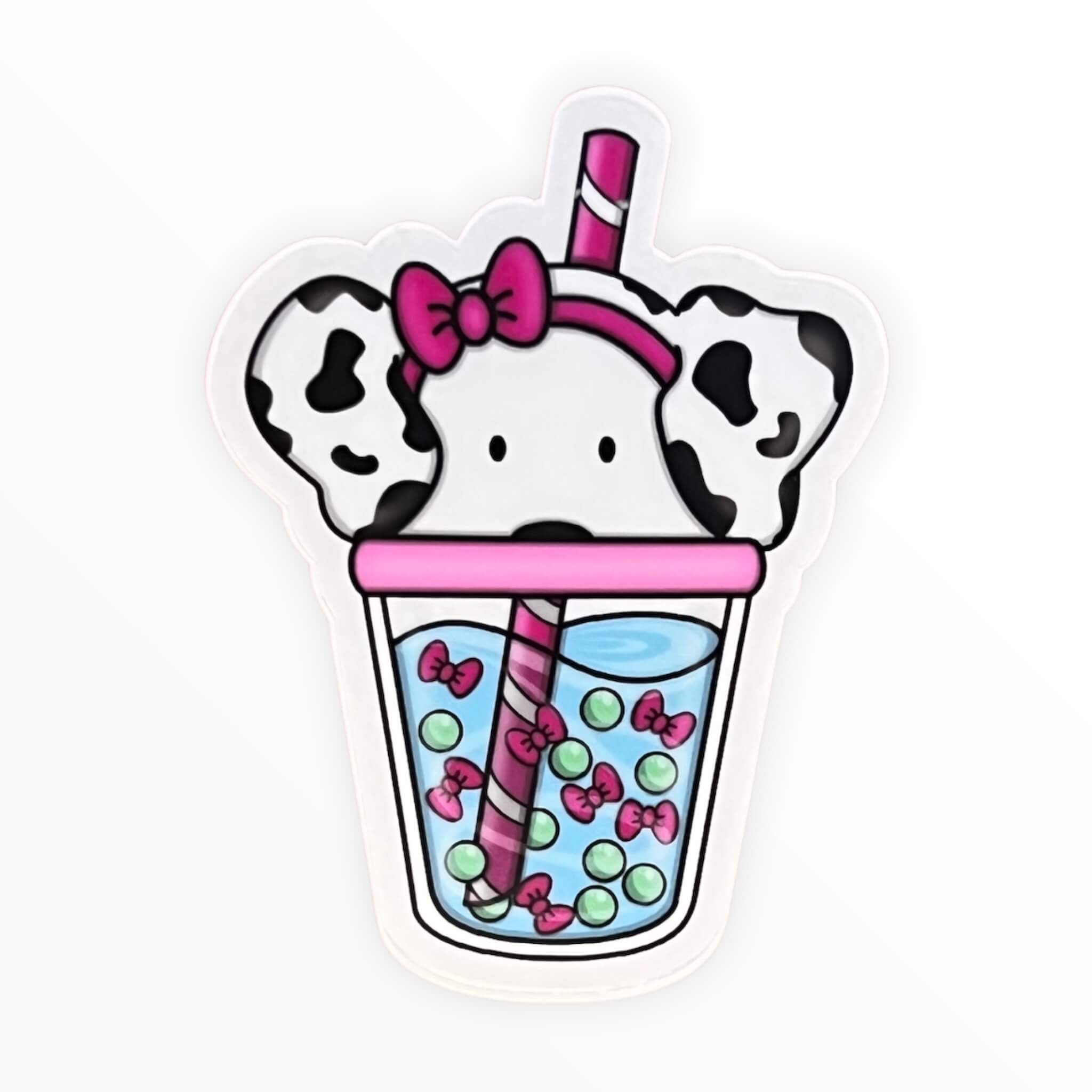 Cute Dalmatian Dog Boba Sticker (#164) - Artistic Flavorz