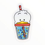 Cute Duck Boba Sticker (#161) - Artistic Flavorz
