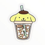 Cute Golden Retriever Boba Sticker (#167) - Artistic Flavorz