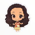 Cute Islands Princess Sticker (#420) - Artistic Flavorz