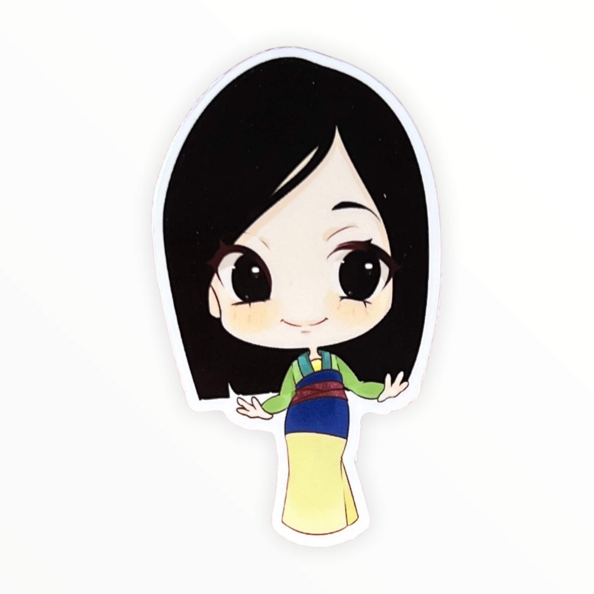 Cute Warrior Princess Sticker (#417) - Artistic Flavorz