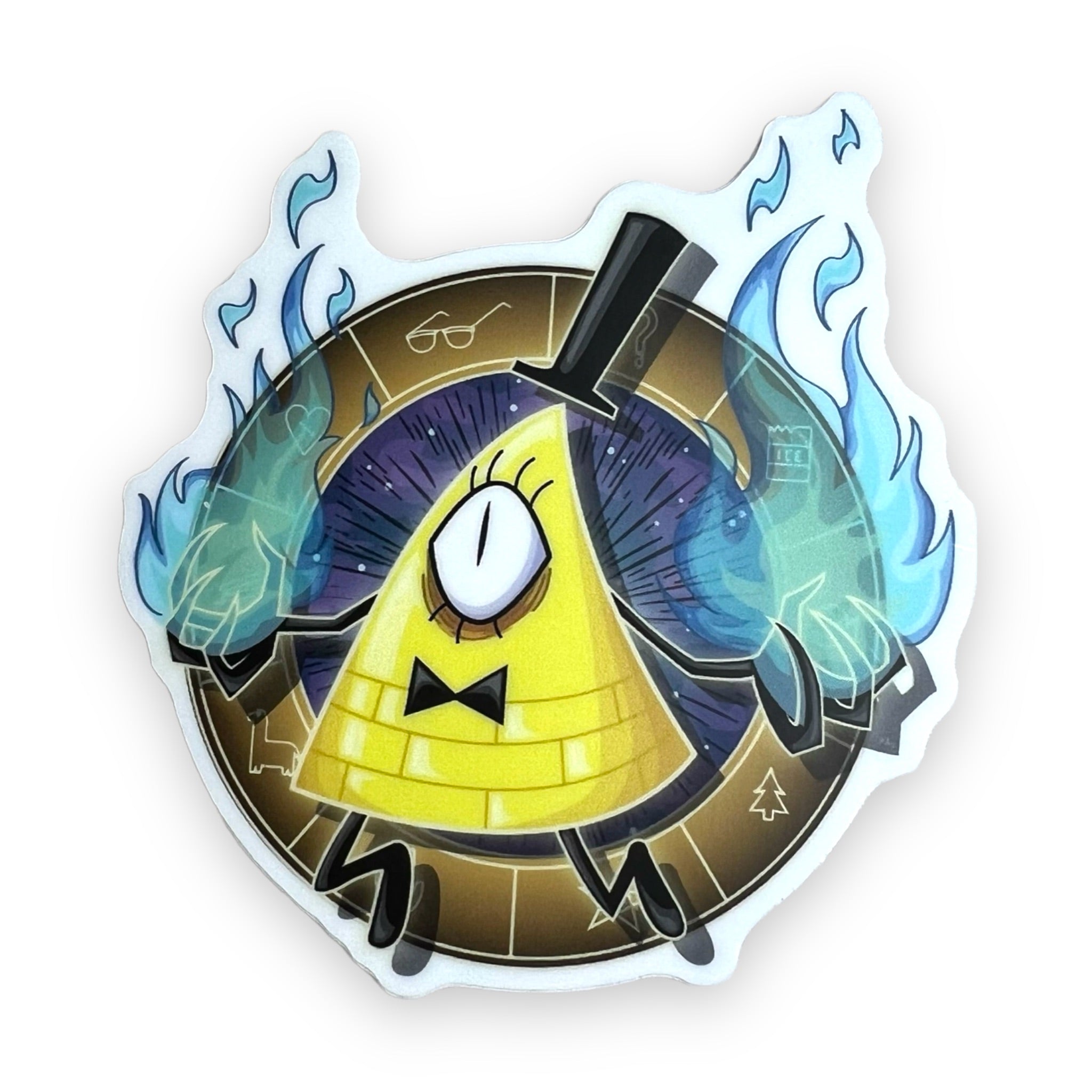 Eye Pyramid Sticker (#727) - Artistic Flavorz