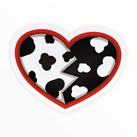 Dalmatian Dame Heart Sticker (#117) - Artistic Flavorz
