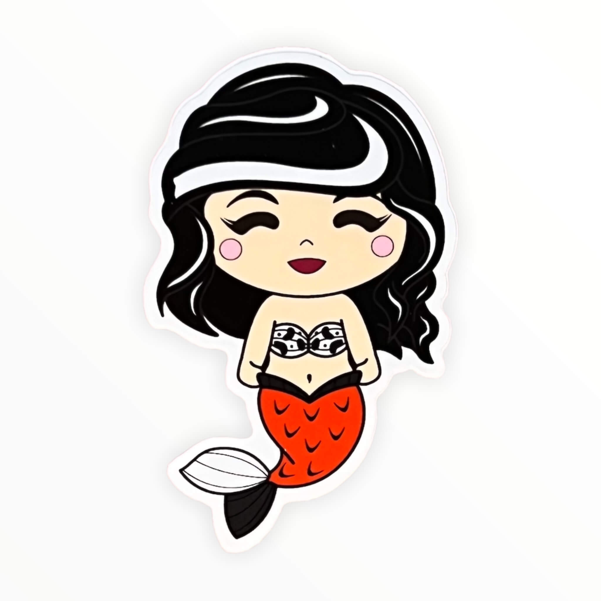 Dalmatian Dame Mermaid Sticker (#149) - Artistic Flavorz