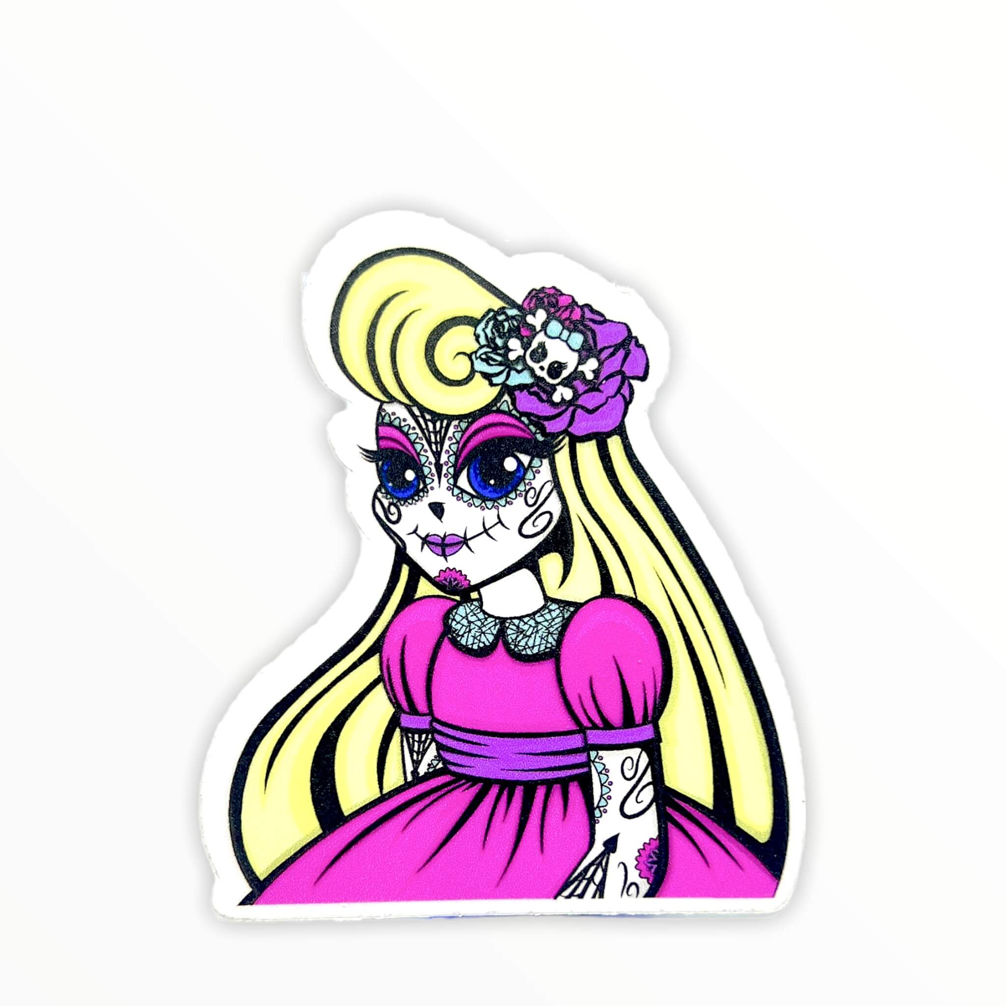 Dia de Los Muertos Alice Sticker (#35) - Artistic Flavorz