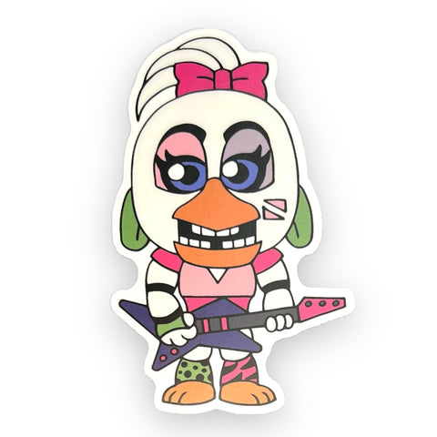 Fnaf Rocker Chick Sticker (#572) - Artistic Flavorz
