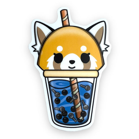 Cute Calm Panda Boba Sticker (#267) - Artistic Flavorz