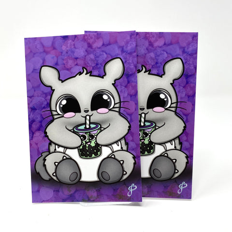 Totoro with Boba 4x6 Postcard - Artistic Flavorz