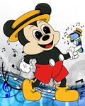 Musical Mouse - 5x7 Art Print by Jo2 - Artistic Flavorz