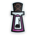Poison Llama Bottle Sticker (#118) - Artistic Flavorz