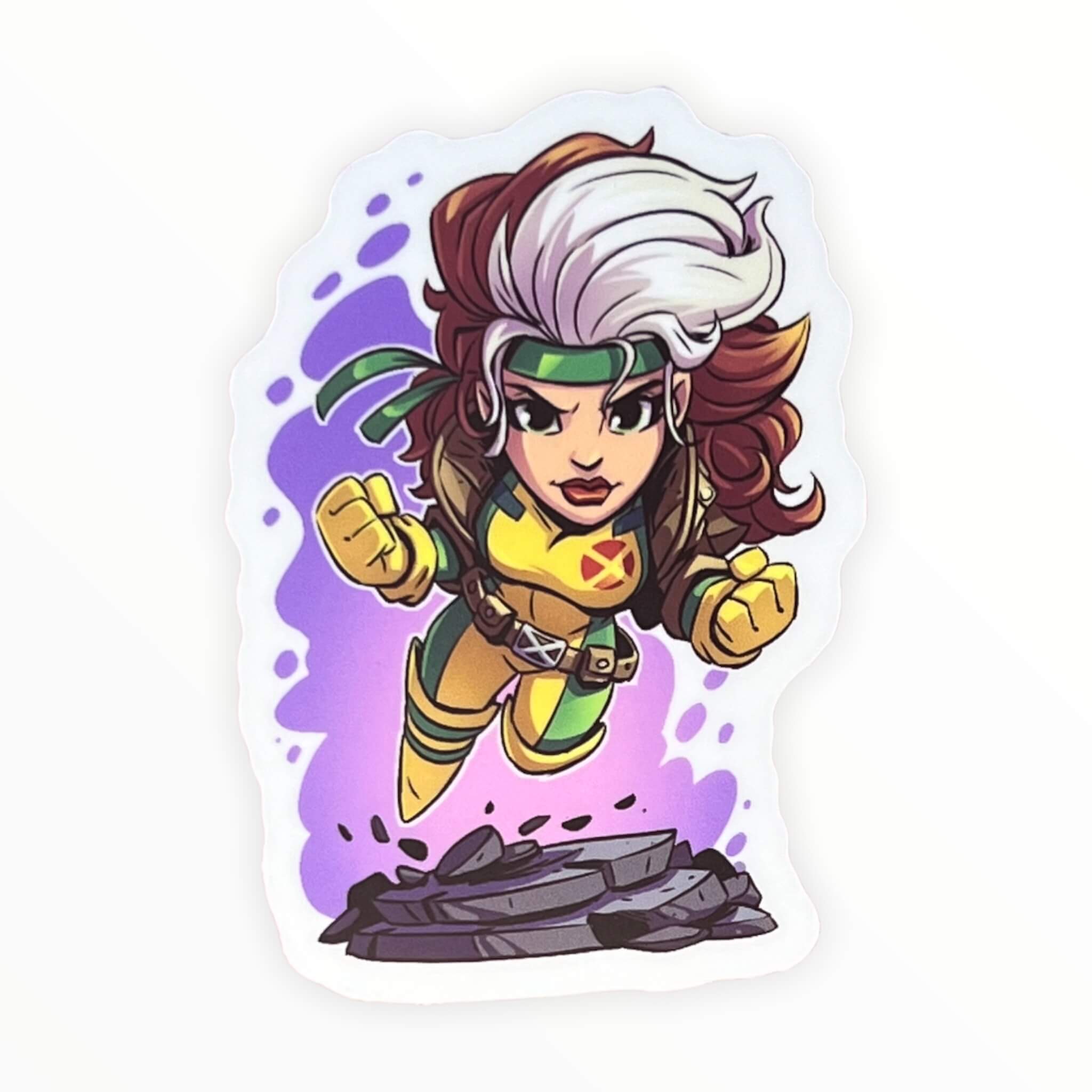 Flying Redhead with White Streak Sticker (#333) - Artistic Flavorz