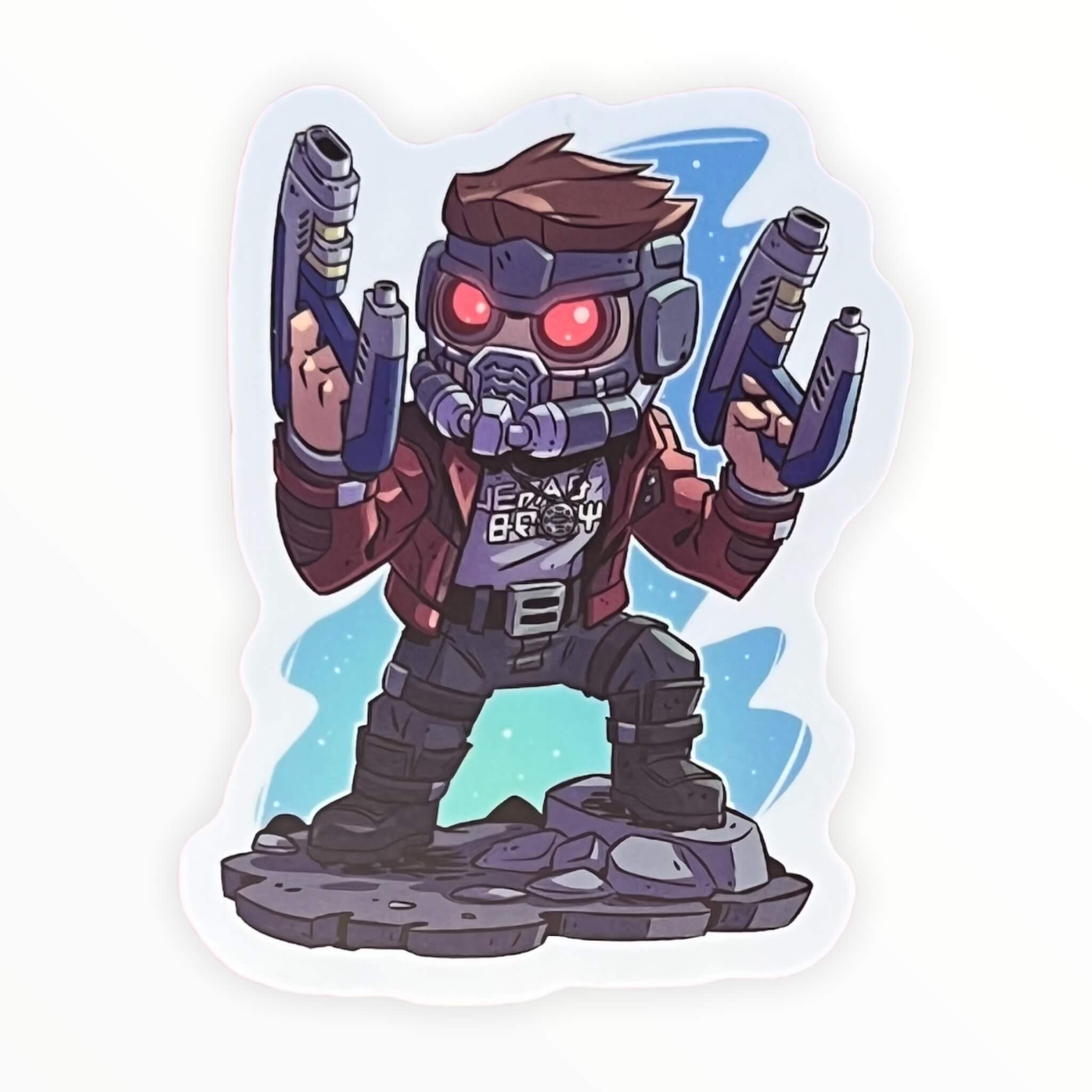 Funny Half Alien Sticker (#350) - Artistic Flavorz